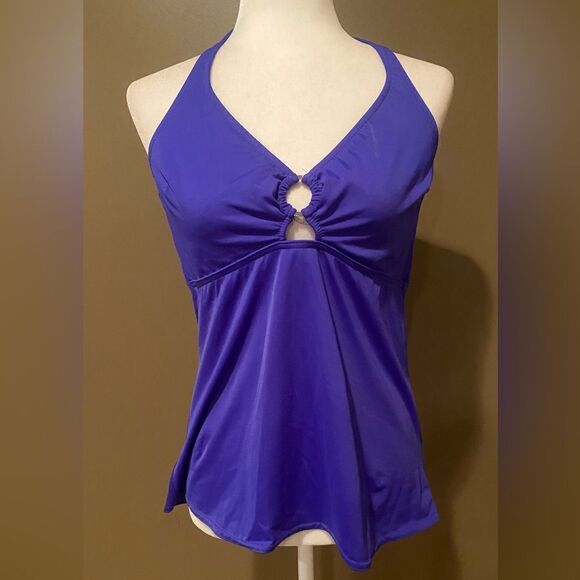 Venus Tankini Swim Top Size 16 Halter Plus Size Swim - Picture 2 of 11